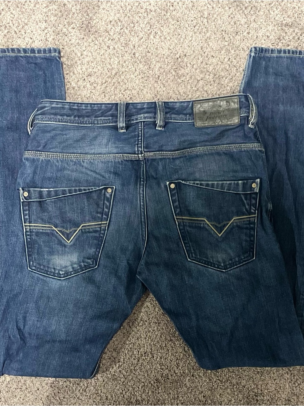 Diesel Krooley 0802D Jeans W30 L34 Regular Taper Y2K Distressed Made in Romania